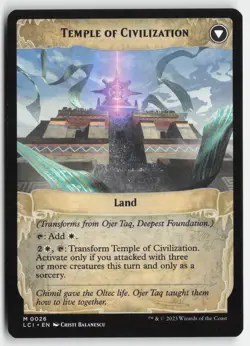 MTG - Ojer Taq, Deepest Foundation M The Lost Caverns of Ixalan 26 LP-NM - Image 2