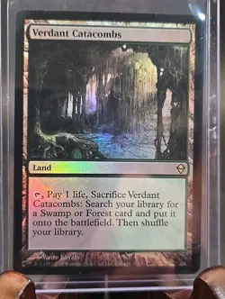 Verdant Catacombs Zendikar Foil MTG Moderately Played - Image 3