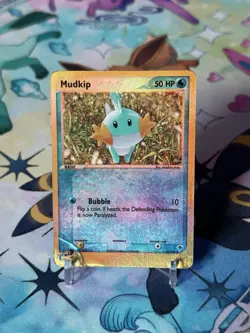 Pokemon Mudkip Reverse Holo Ruby and Sapphire #59/109 LP Common Card DMG’D - Image 1