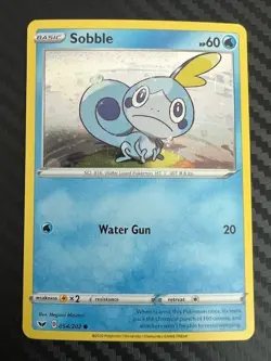 Pokemon TCG Sword and Shield Base Holo Cosmos Sobble 054/202 NM - Image 1