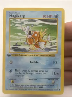 Pokemon Card - Magikarp Base Set (Shadowless) 1st Edition 35/102 Non Holo - Image 1