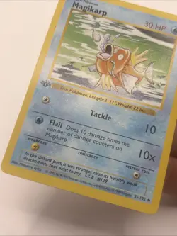 Pokemon Card - Magikarp Base Set (Shadowless) 1st Edition 35/102 Non Holo - Image 2