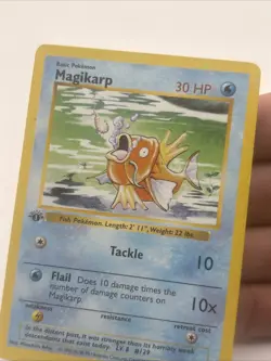 Pokemon Card - Magikarp Base Set (Shadowless) 1st Edition 35/102 Non Holo - Image 3