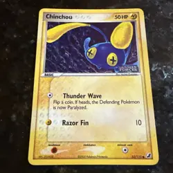 Chinchou - 52/115 - Reverse Holo Stamped - EX Unseen Forces - Pokemon TCG - HP - Image 1