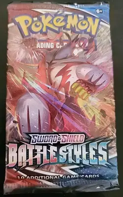 Pokemon TCG Sword & Shield Battle Styles Booster Pack - New/Sealed - Image 1