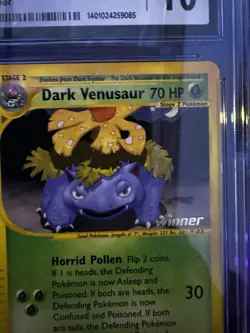 CGC 10 Gem Mint Dark Venusaur Winner Stamp Best Of Game Promo psa Card Pokemon - Image 2