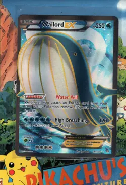 Pokemon TCG Wailord EX (147 Full Art) 147/160 XY-Primal Clash Holo Played - Image 1