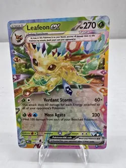 2025 Pokemon TCG: SV Prismatic Evolutions Leafeon Ex Double Rare 006/131 NM - Image 1
