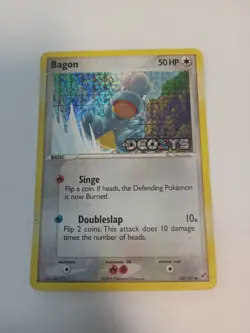 Pokemon TCG Bagon EX Deoxys 52/107 Reverse Holo Moderately Played - Image 1