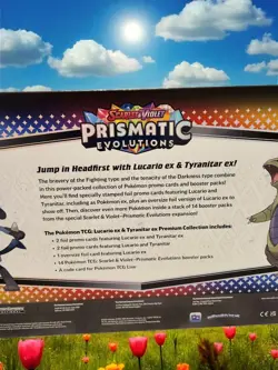 Pokemon TCG Prismatic Evolutions Lucario Ex & Tyranitar Ex Premium Collection - Image 2