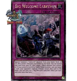 Yugioh! 1x Big Welcome Labrynth RA04-EN104 Quarter Century Secret Rare 1st Ed NM - Image 1
