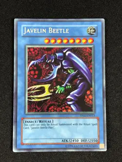 YUGIOH JAVELIN BEETLE PP01-EN013 SECRET HP/ CREASES - Image 1
