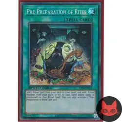 Yugioh Pre-Preparation of Rites STP4-EN012 Super Rare NM - Image 1