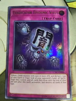 Yu-Gi-Oh Eradicator Epidemic Virus LCKC-EN048 Ultra Rare - Image 1