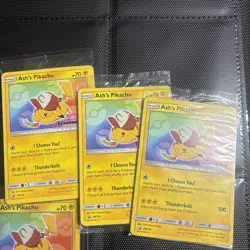 Pokemon - Ash's Pikachu - TCG SM108 2017 Promo Card - NEW/SEALED - NM - Image 1