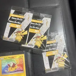 Pokemon - Ash's Pikachu - TCG SM108 2017 Promo Card - NEW/SEALED - NM - Image 2