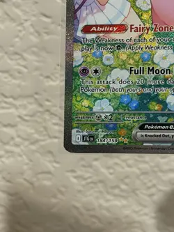 Pokemon TCG Journey Together Lillie's Clefairy EX Card 184/159 Sir - Image 4