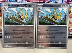 (Set Of 2) Pokemon Mega Evolution Reverse Holo Card - Gholdengo (099/132) - Image 1