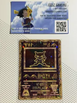 Pokemon TCG Ancient Mew Movie Promo Card DOUBLE (2) Swirl - Near Mint NM - CLEAN - Image 1