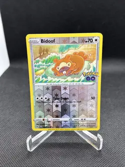 Bidoof 059/078 Pokemon Go DITTO Pealable Reverse Holo NM Pokemon Card - Image 4