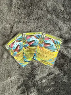 Mega Venusaur Ex Double Rare (3 card Playset) - Image 1