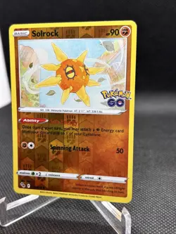 Pokemon Card Solrock 039/078 Uncommon | Reverse Holo Pokemon Go Pokemon TCG 2022 - Image 2