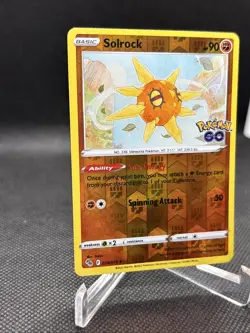 Pokemon Card Solrock 039/078 Uncommon | Reverse Holo Pokemon Go Pokemon TCG 2022 - Image 3