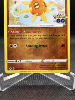 Pokemon Card Solrock 039/078 Uncommon | Reverse Holo Pokemon Go Pokemon TCG 2022 - Image 5