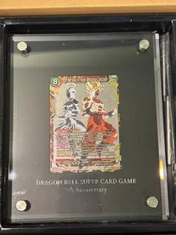 Dragon Ball Z Super 5th Anniversary SILVER SS Goku Frieza Card Game 400/555 - Image 1