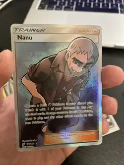 Nanu - 179/181 - Pokemon Team Up Sun & Moon Full Art Ultra Rare Card NM - Image 1
