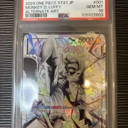 Luffy PSA10 ST21 Leader Parallel Card One Piece TCG Rare Collectors Item - Image 3