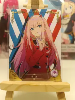 Zero Two R NS-10R-02 Goddess Story Darling in the Franxx Anime Waifu Card TCG - Image 1