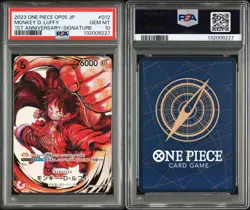 Luffy PSA10 ST01 Signed Card Eiichiro Oda Auto One Piece Parallel SR Rare - Image 3