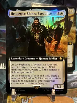 MTG | Heidegger, Shinra Executive (Extended Art) [FINAL FANTASY] ✨FOIL✨ - Image 1