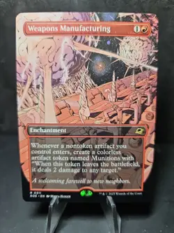 MTG Magic the Gathering Edge of Eternities Borderless #311 Weapons Manufacturing - Image 1
