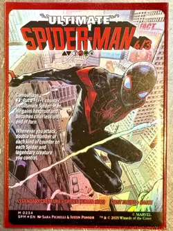 Miles Morales / Ultimate Spiderman - BORDERLESS FOIL - 0234 - MTG - SPM - Image 1