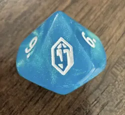 FINAL FANTASY D10 Die, Prerelease, Blue Crystal, Magic, MTG - Image 2