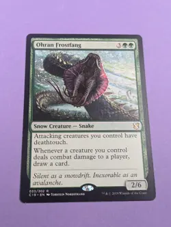 MTG Magic: Commander 2019: Ohran Frostfang #033/302 Rare - LP - Image 1