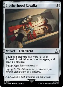 Brotherhood Regalia Foil Card Assassin's Creed: Universes Beyond MTG - Image 1