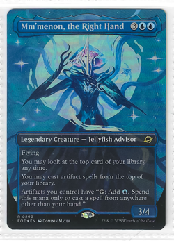 MTG Mm'menon, the Right Hand (Borderless) - R 0290 Edge of Eternities Regular - Image 1