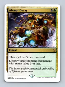 Abrupt Decay (White Border) Mystery Booster 2 Non-Foil MTG NM - Image 1