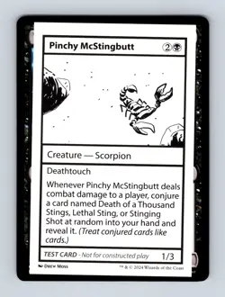 Pinchy McStingbutt Mystery Booster 2 Playtest Cards Non-Foil MTG NM - Image 1