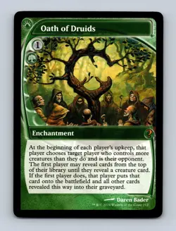 Oath of Druids (Future Sight) Mystery Booster 2 Non-Foil MTG NM - Image 1