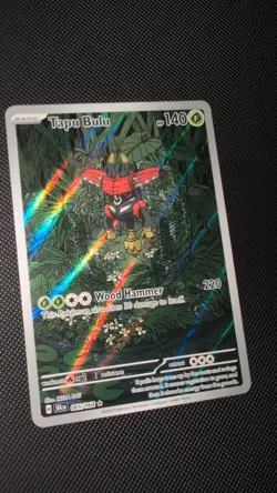 Pokemon TCG Tapu Bulu 065/064 Shrouded Fable Illustration Rare Full Art Holo NM - Image 1