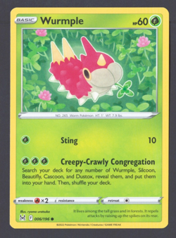 Wurmple 006/196 | Lost Origin | Regular | Pokemon (NM/LP) - Image 1