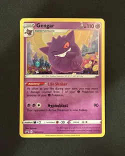 Gengar SWSH052 Black Star Promo Holo Pokemon - Image 1