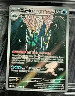 2025 Pokemon TCG Mega Evolution Clawitzer Illustration Rare #141/132 Mint - Image 1