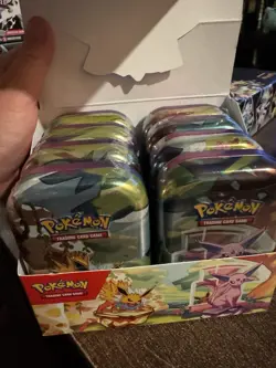 Pokemon TCG Prismatic Evolutions Lot Of 8 Sealed Mini Tins. Ships Fast! - Image 3