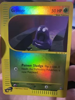 Pokemon Grimer Aquapolis Common Reverse Holo Card 79/147 NM - Image 1