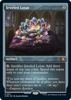 MTG English Jeweled Lotus (Foil Etched) NM Foil Commander Masters - Image 1